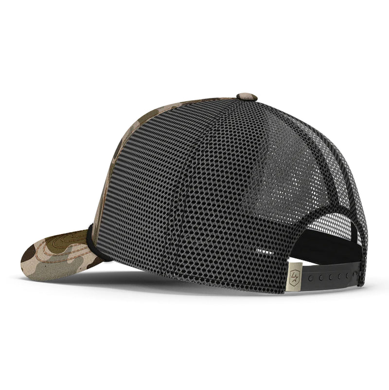 Lone Star Ropes Old School Camo Script Logo Cap