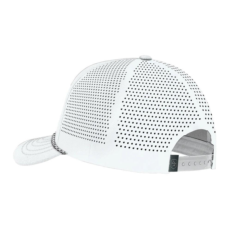 Lone Star Ropes White and Black Church Script Logo Cap