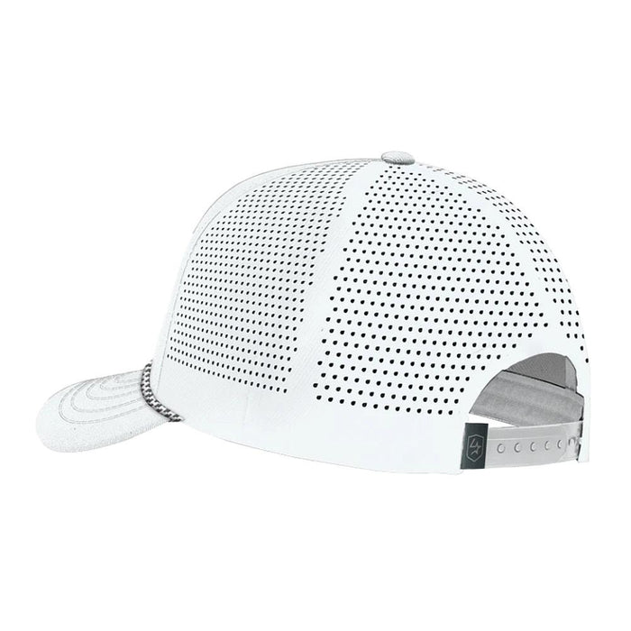 Lone Star Ropes White and Black Church Script Logo Cap