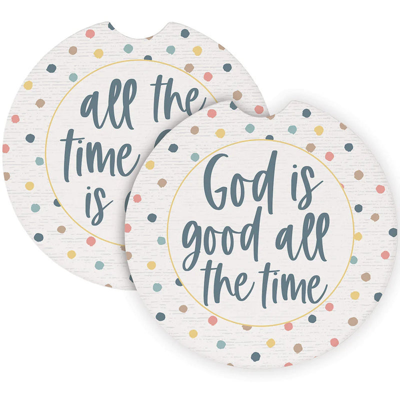 Sincere Surroundings God Is Good All The Time Car Coasters