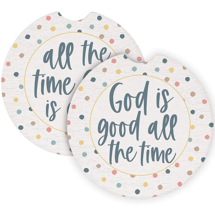 Sincere Surroundings God Is Good All The Time Car Coasters