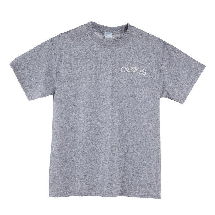 Moss Brothers Mens Grey Train Hard Tee
