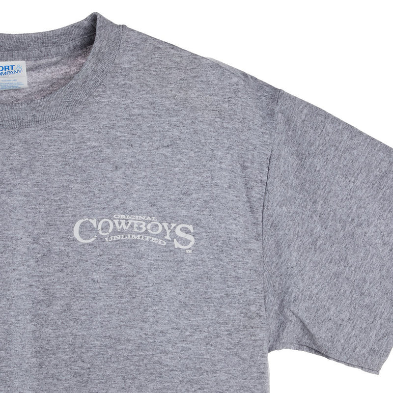 Moss Brothers Mens Grey Train Hard Tee