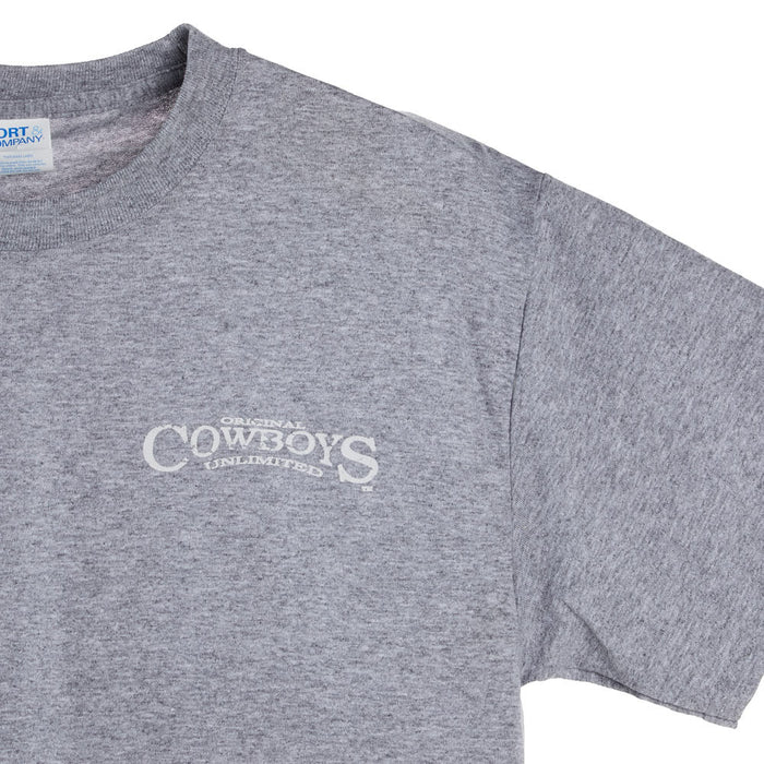 Moss Brothers Mens Grey Train Hard Tee