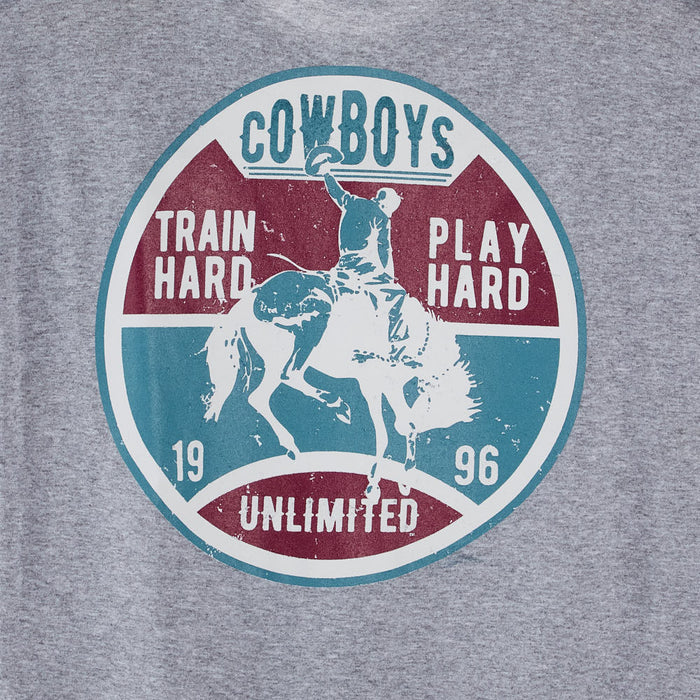 Moss Brothers Mens Grey Train Hard Tee