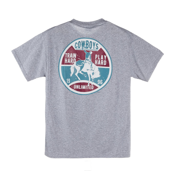 Moss Brothers Mens Grey Train Hard Tee