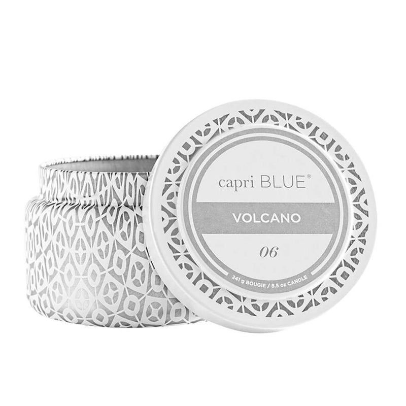 Capri Blue Volcano White Print Travel Tin