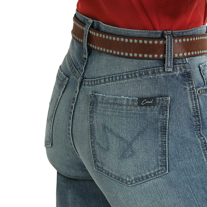 Cruel Denim Women's High Rise Loose Medium Stone Jeans