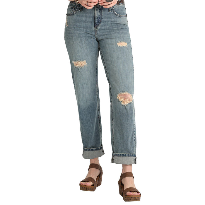 Cruel Denim Women's Distressed Boyfriend Jeans