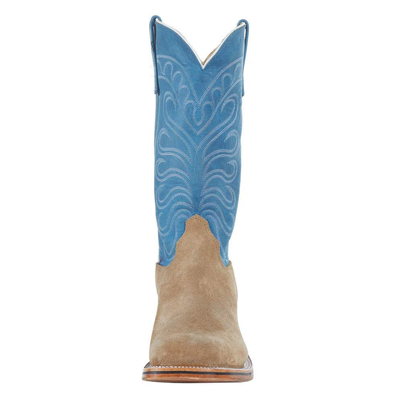 Olathe Boot Company Men's Mesquite Beeswax Reverse Roughout Cowboy Boot