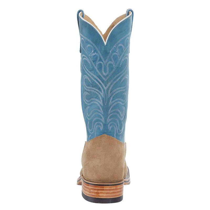 Olathe Boot Company Men's Mesquite Beeswax Reverse Roughout Cowboy Boot