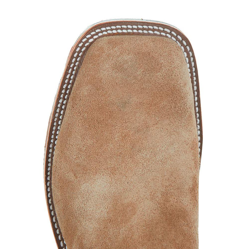 Olathe Boot Company Men's Mesquite Beeswax Reverse Roughout Cowboy Boot