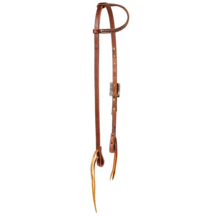 Cowperson Tack Cowboy Slide Ear w/ Copper Cross Buckle Headstall