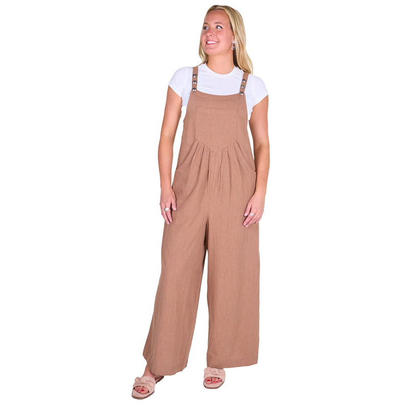 Cruel Denim Women's Brown Woven Jumpsuit