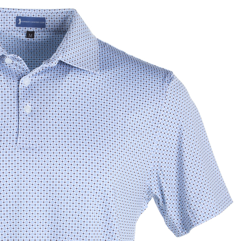 Cowboy Country Club Llc Bluebonnet Print Polo