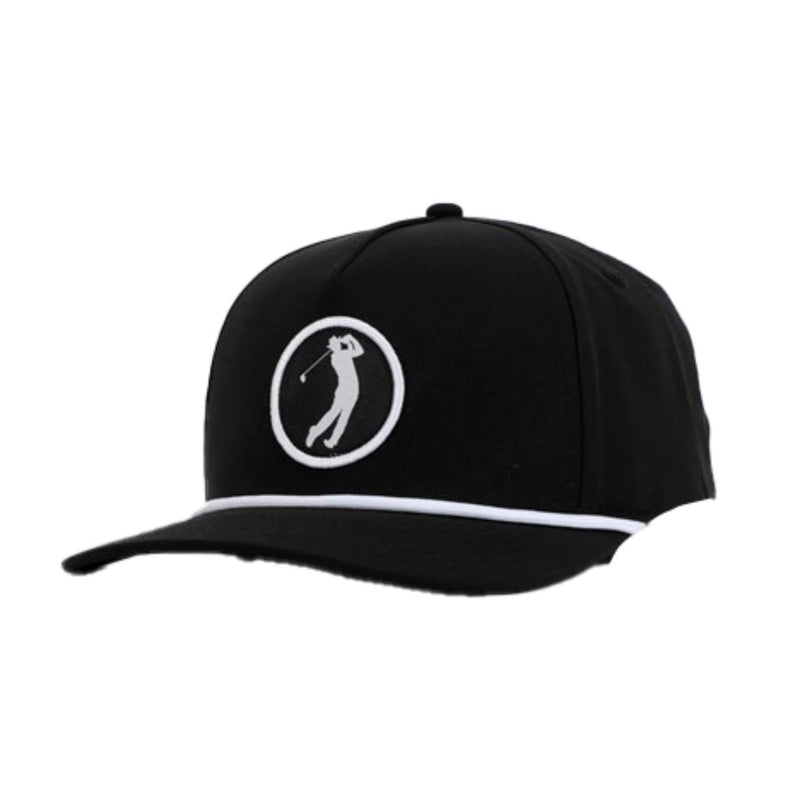 Cowboy Country Club Llc Black Circle Golfer Cap