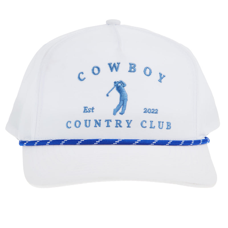 Cowboy Country Club Llc Club Golfer White Cap