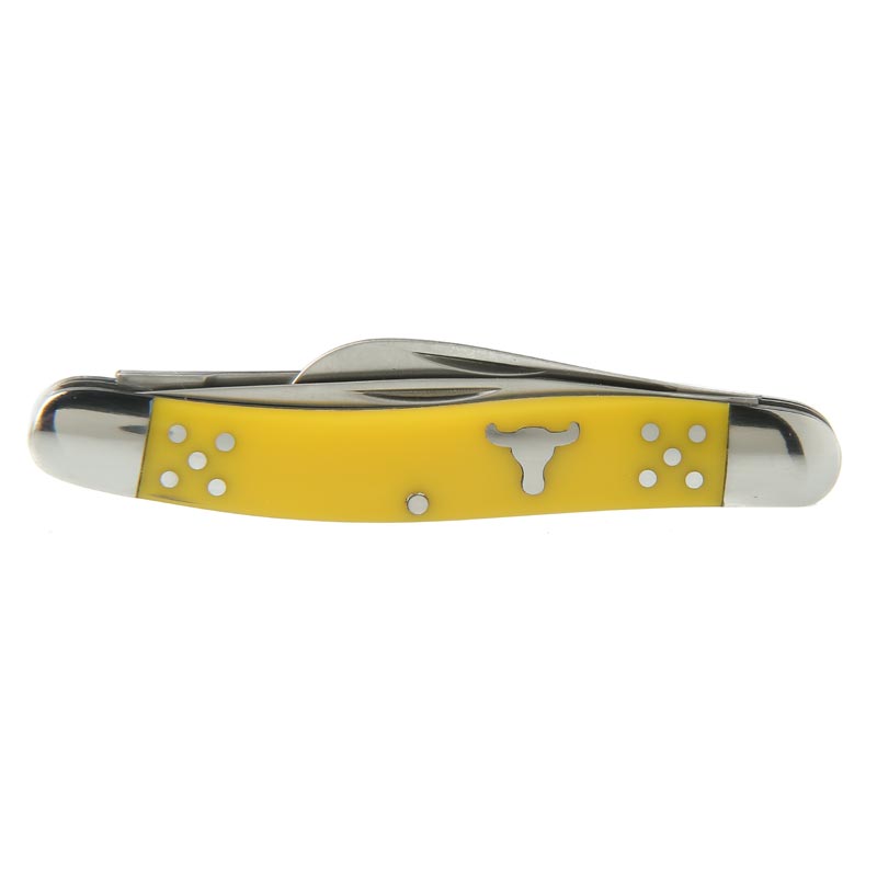 Cattlemans Cutlery Yellow Stockman Knife