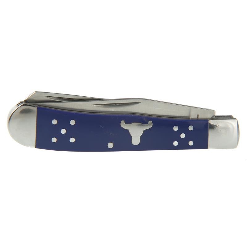 Cattlemans Cutlery Blue Trapper Pocket Knife