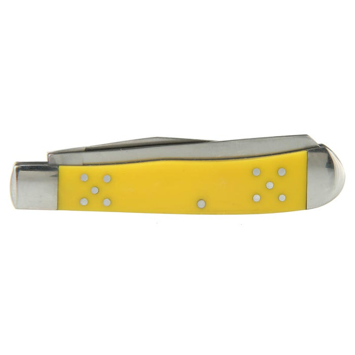 Cattlemans Cutlery Yellow Trapper Pocket Knife