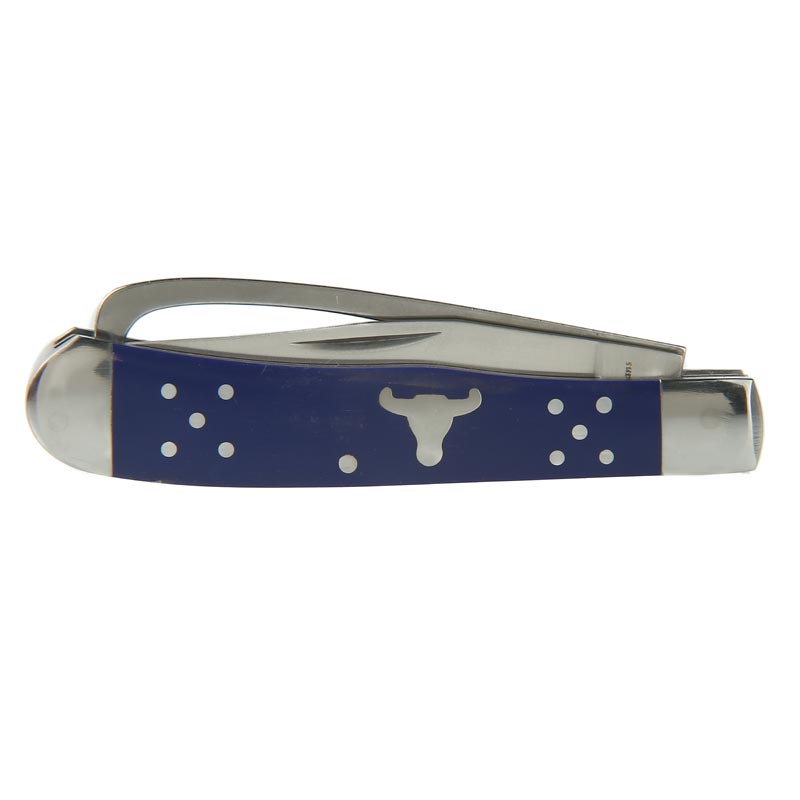 Cattlemans Cutlery Blue Farriers Trapper Pocket Knife
