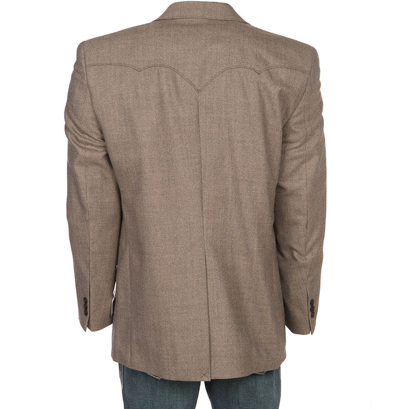 Cripple Creek Men's Circle S Brown Plano Sport Coat