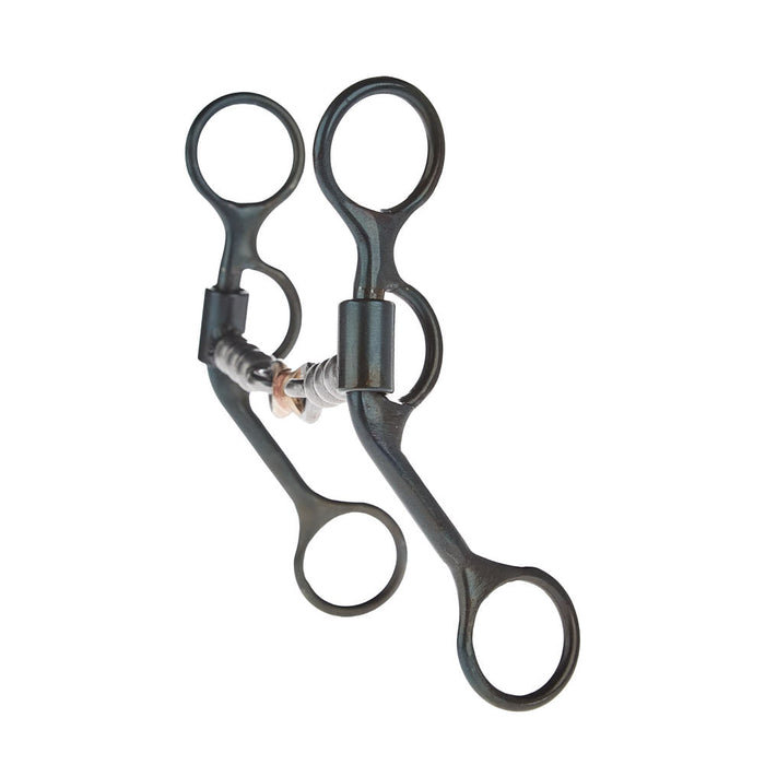 Dutton Bits Short Shank Loomis Dogbone Snaffle with Solid Bead Mouthpiece