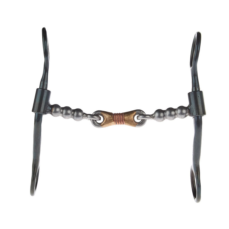 Dutton Bits Short Shank Loomis Dogbone Snaffle with Solid Bead Mouthpiece