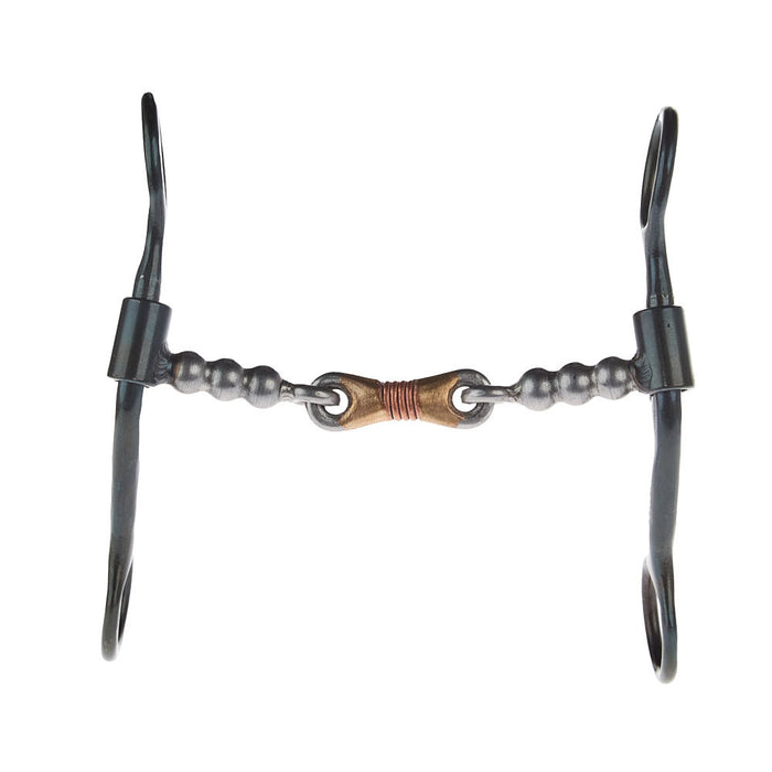 Dutton Bits Short Shank Loomis Dogbone Snaffle with Solid Bead Mouthpiece