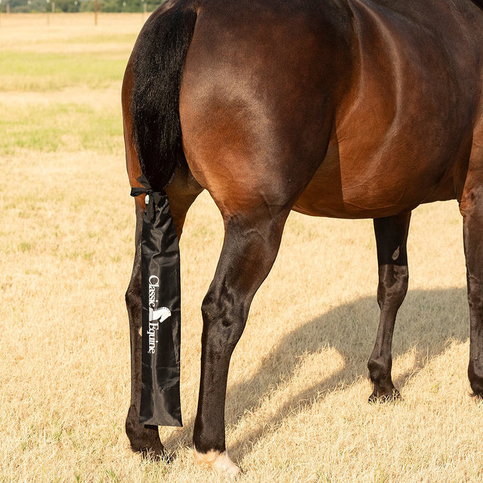 Classic Equine Deluxe Slick Black Tail Bag