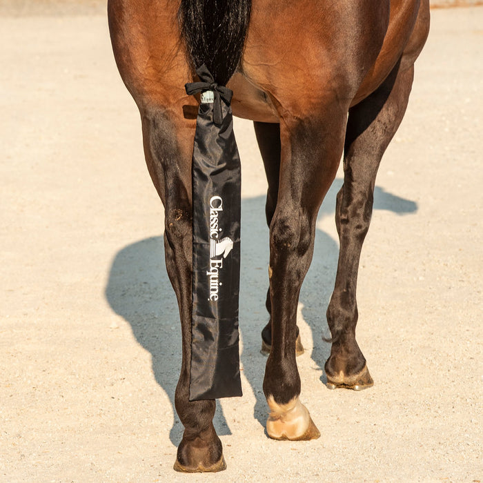 Classic Equine Deluxe Slick Black Tail Bag