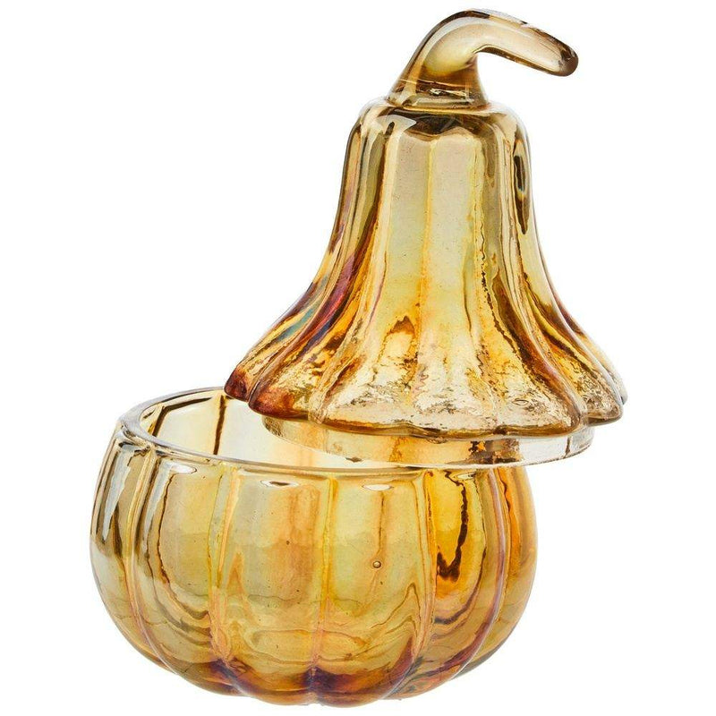 Creative Co-Op Glass Squash Iridescent Jar
