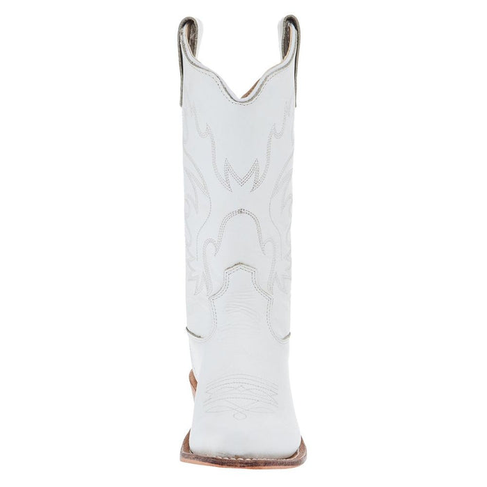 Old West Childrens All Over White Almond Toe Cowboy Boot