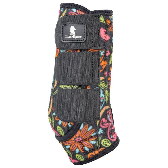 Classic Equine Neon Flower Fit Splint Boots 4 Pack