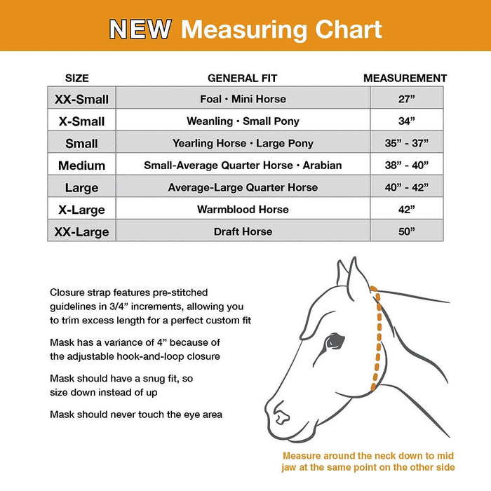 Cashel Company Weanling Crusader Long Nose with Ears Fly Mask