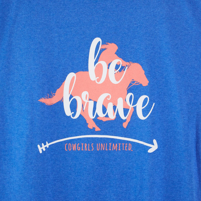 Moss Brothers Womens Royal Be Brave Tee