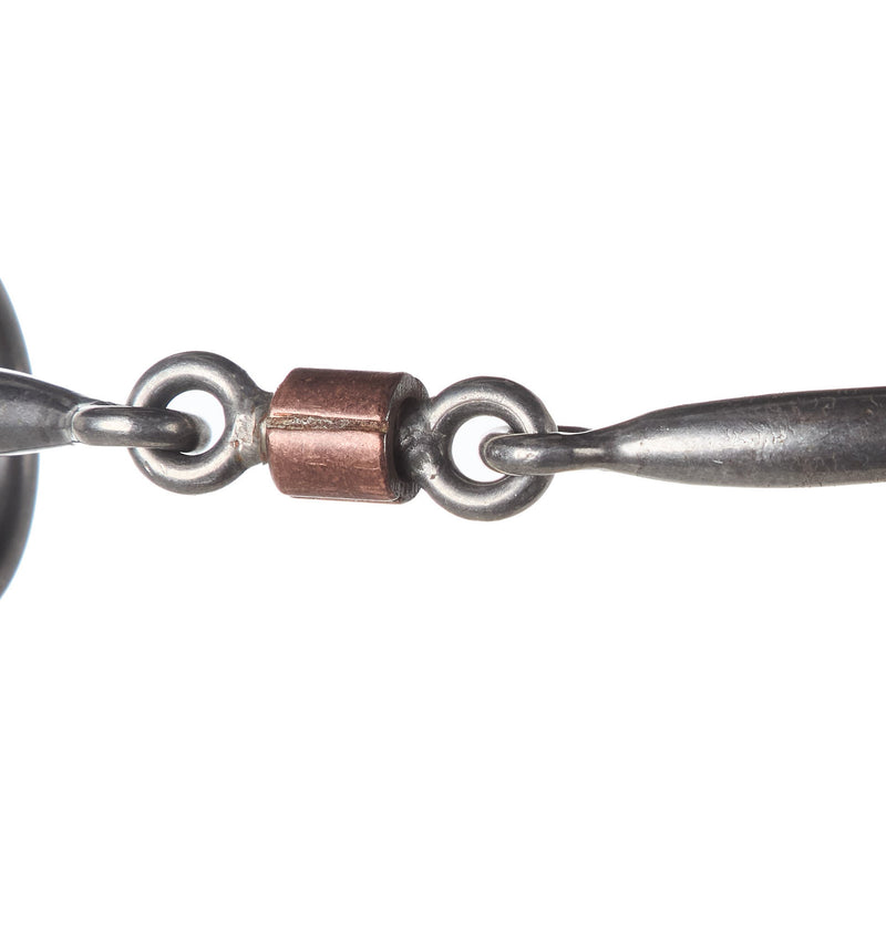 Flaharty Bits & Spurs Smooth 3 Piece Roller Circle Gag Bit