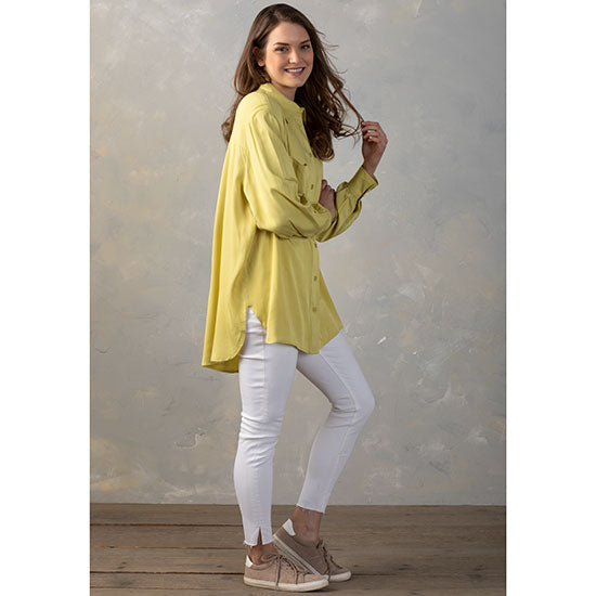 En Merci Country Grace Lemon Button Down Top