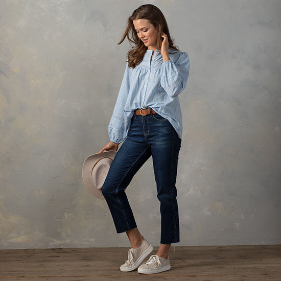 Country Grace CG Sweet Blue Skies Top