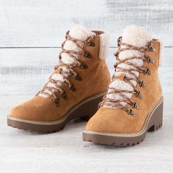 Corkys Footwear Womens Squad Cognac Lace up