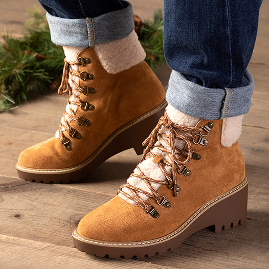 Corkys Footwear Womens Squad Cognac Lace up