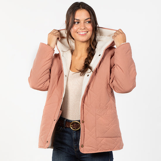 Wishlist Country Grace Blush Fleece Jacket