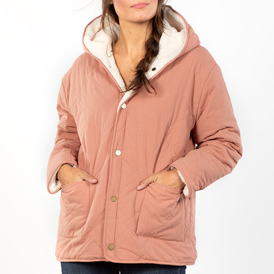 Wishlist Country Grace Blush Fleece Jacket