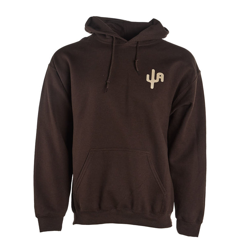 Cactus Alley Hat Co Mens Buckin Dillo Chocolate Hoodie