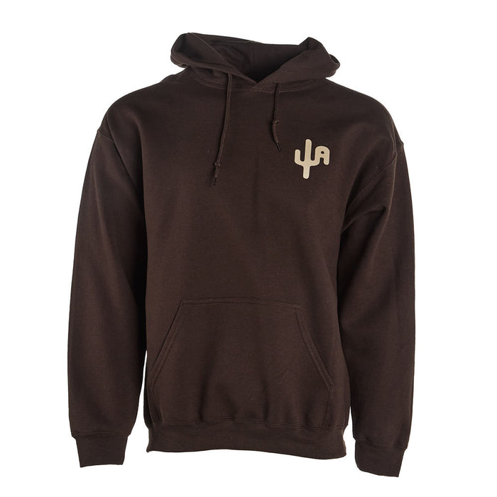 Cactus Alley Hat Co Mens Buckin Dillo Chocolate Hoodie