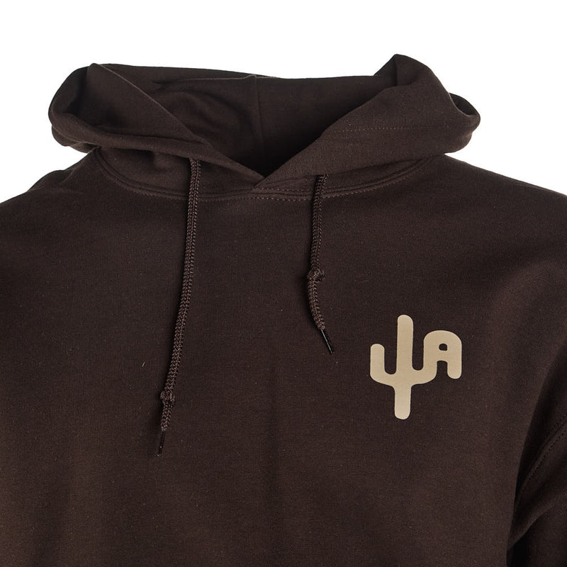 Cactus Alley Hat Co Mens Buckin Dillo Chocolate Hoodie
