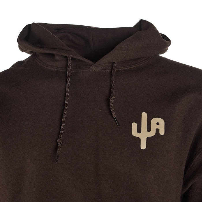Cactus Alley Hat Co Mens Buckin Dillo Chocolate Hoodie