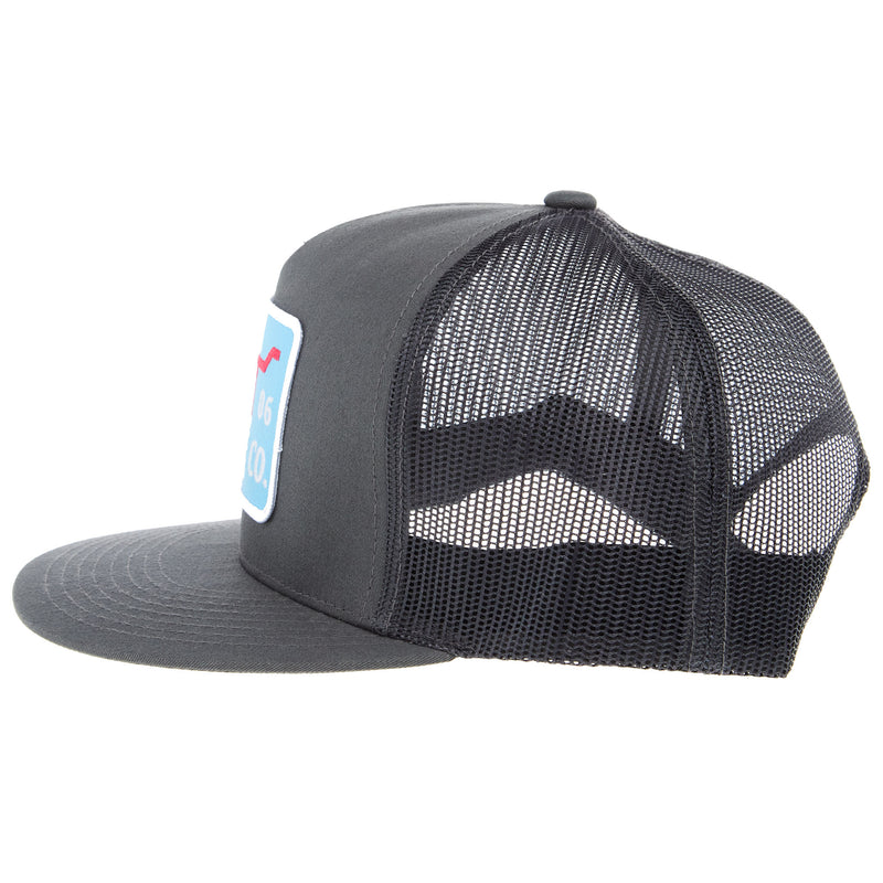 Whiskey Bent Hat Co Mens Charcoal Chisholm Cap