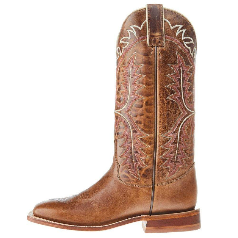 Justin Boots Women`s Stella Tan 13 In Tan Top Cowgirl Boot