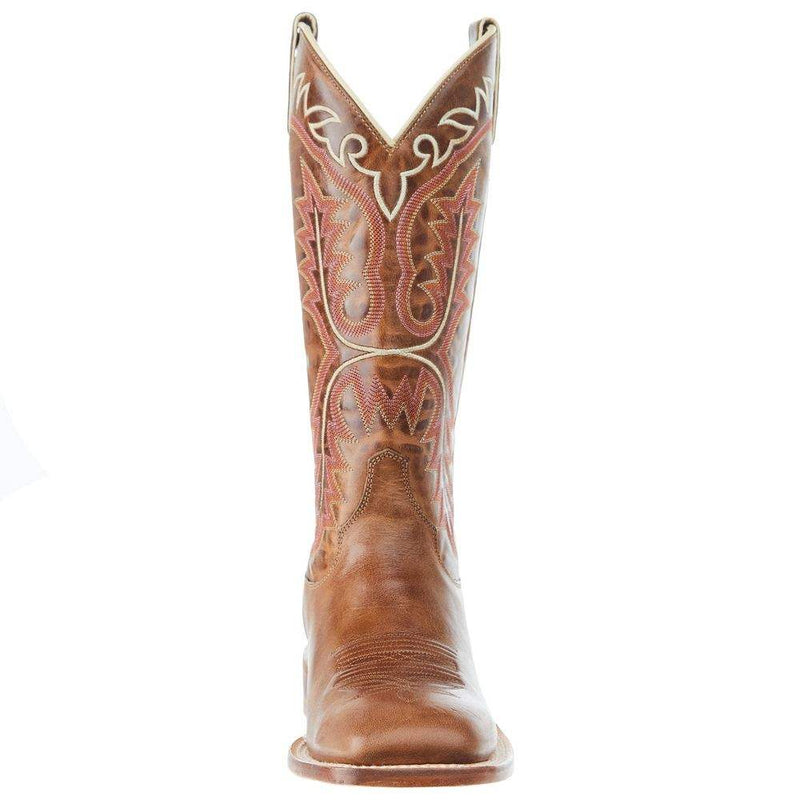 Justin Boots Women`s Stella Tan 13 In Tan Top Cowgirl Boot